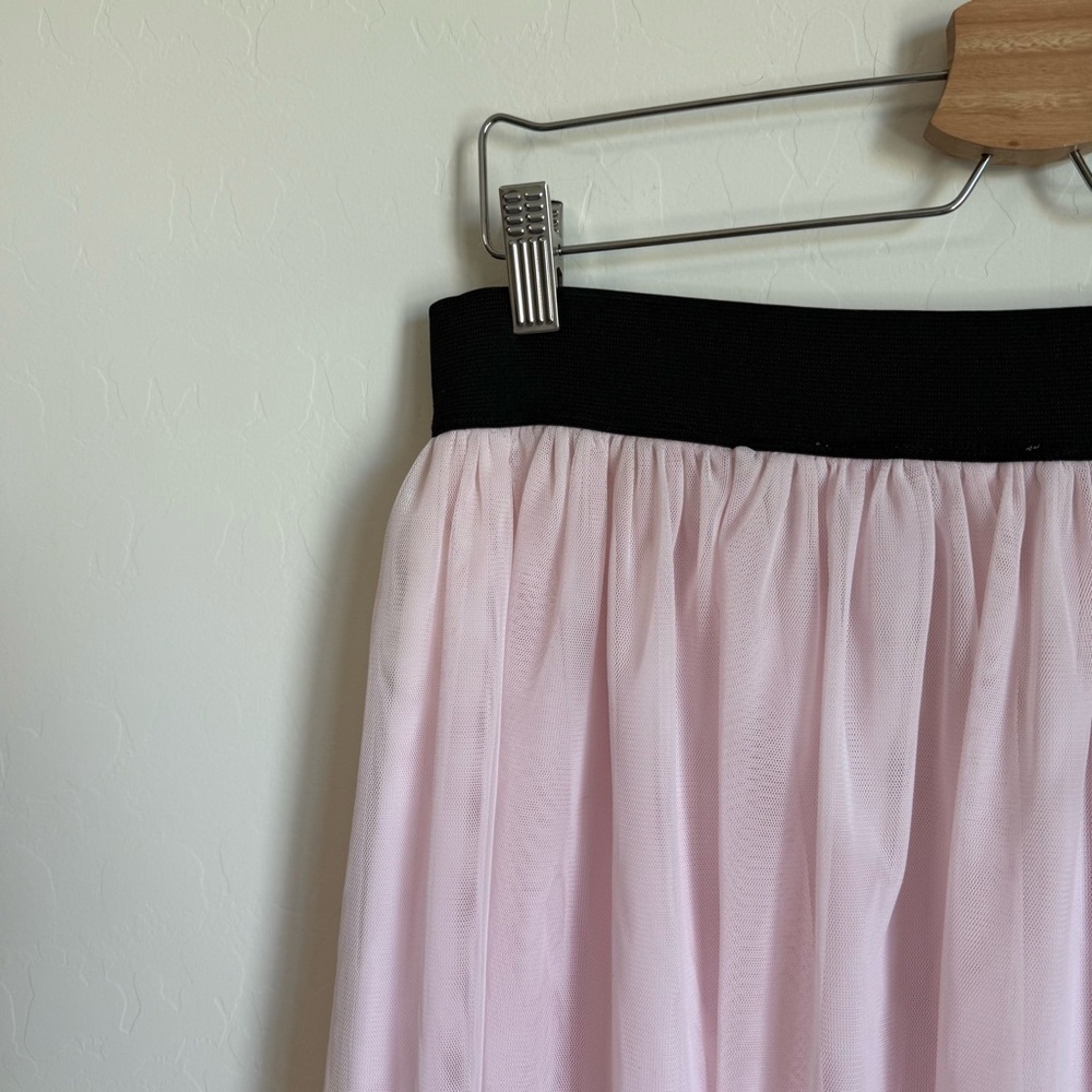 Janet Chung Ballerina Pink Tulle Pull On Midi Skirt Medium - Picture 9 of 11